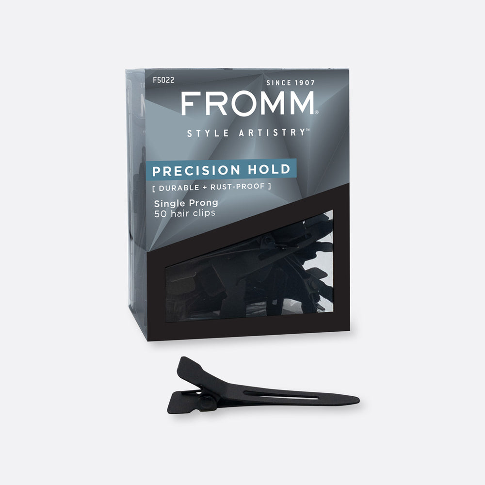 Fromm Precision Hold Single Prong Hair Clips 50-Pack