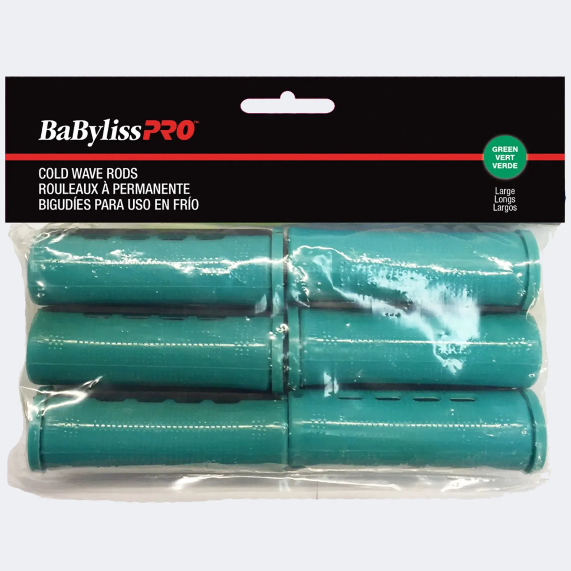 BaBylissPRO® COLD WAVE RODS 12pcs (Maxi, Green)