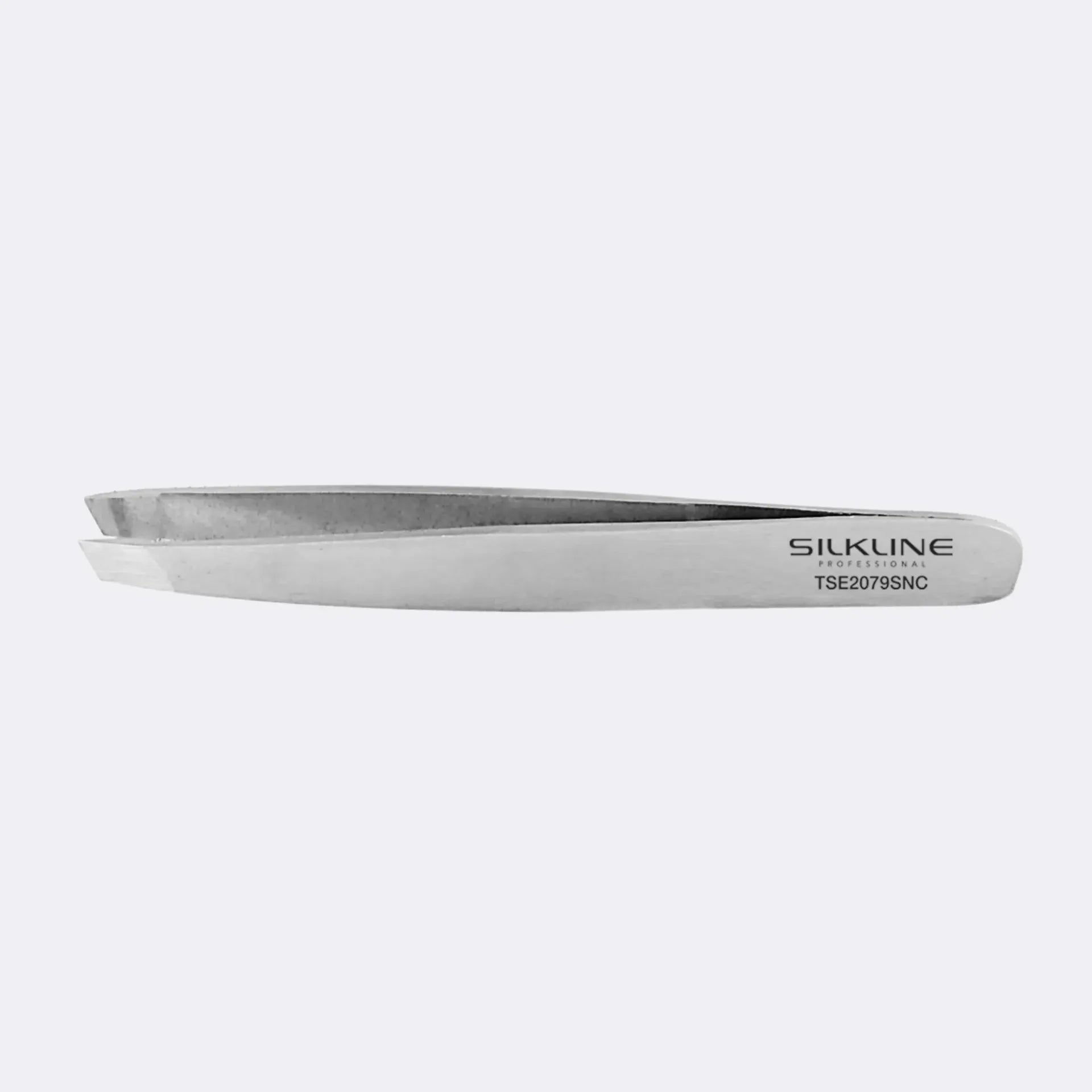 SILKLINE PROFESSIONAL MINI SLANTED TIP TWEEZERS COMES WITH POUCH