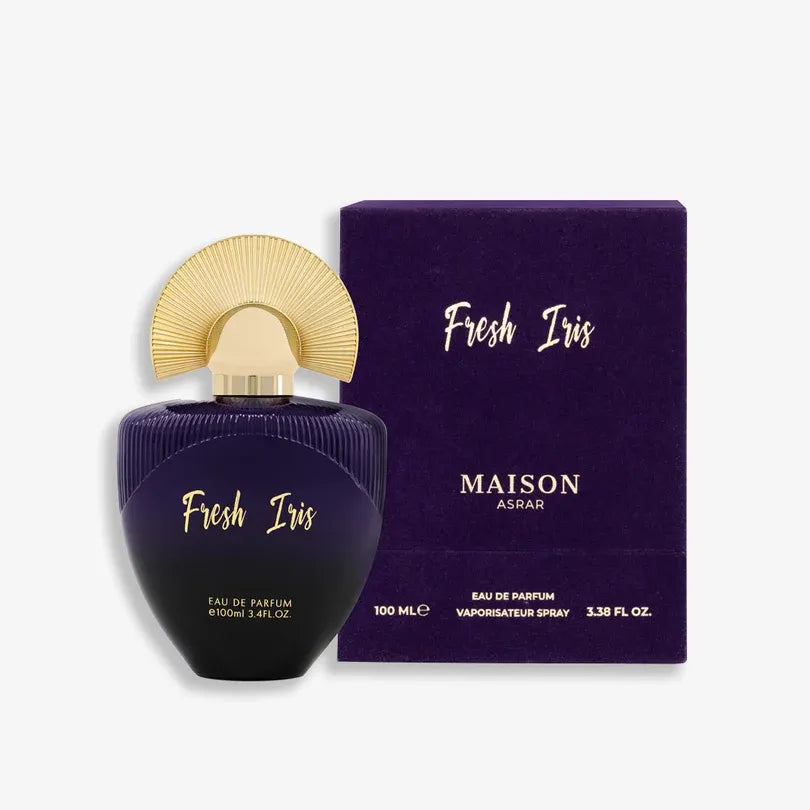 Maison Asrar Fresh Iris Eau de Parfum 100ml – Inspired by Interlude Black Iris by Amouage