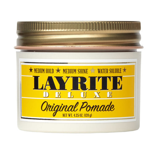 Layrite Deluxe Original Pomade – Medium Hold Water-Soluble Hair Pomade (4.25oz)