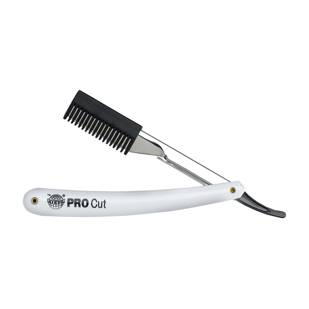 Kiepe PRO Cut Razor Professional Hairdressing Razor with Comb Attachment