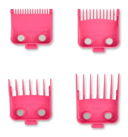 StyleCraft Tight Guards - Barber Hairstylist Dub Neodymium Plastic, 4 Assorted Sizes