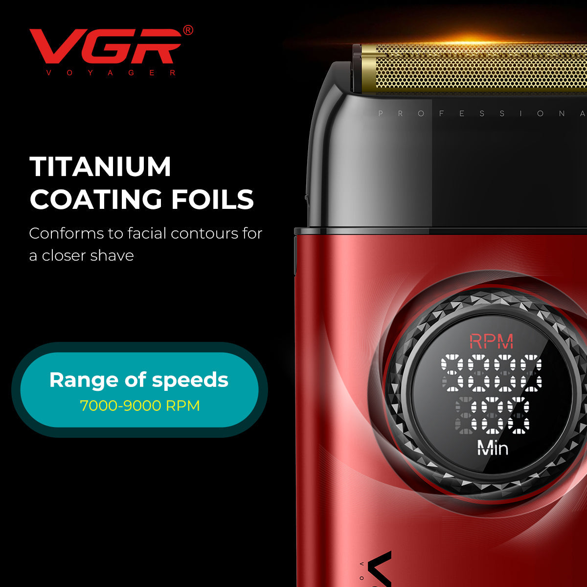 VGR Red Edition 4-in-1 Grooming Kit – Hair Trimmer, Clipper, Shaver & Dryer
