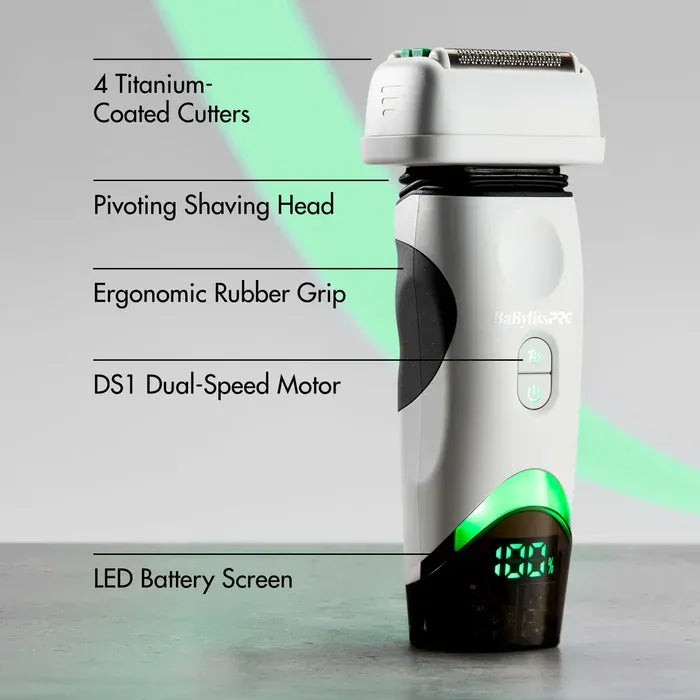 BaBylissPRO x Tomb45 Limited Edition Wireless Charging Double Foil Shaver - White (FXT45FSTW)