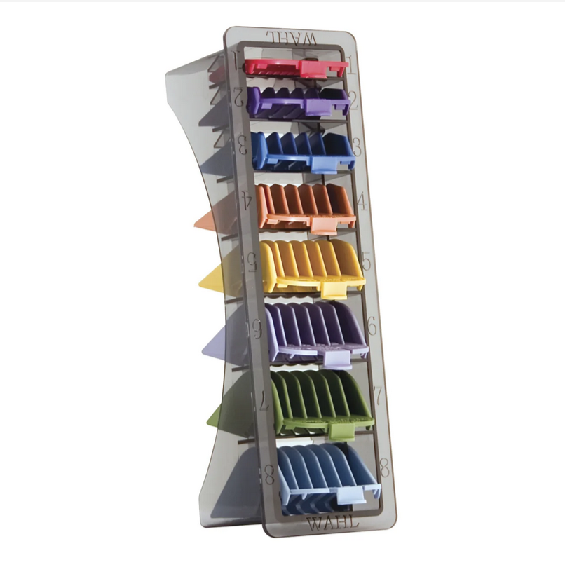 Wahl Guide Caddy with 8 Color-Coded Clipper Guides