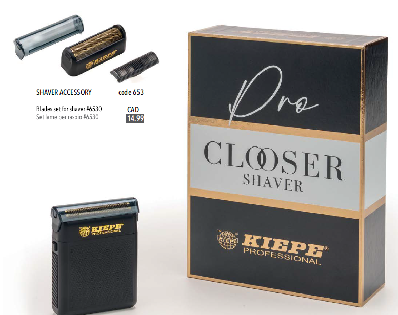 Kiepe Professional Clooser Shaver – Cordless Gold Titanium Foil Shaver