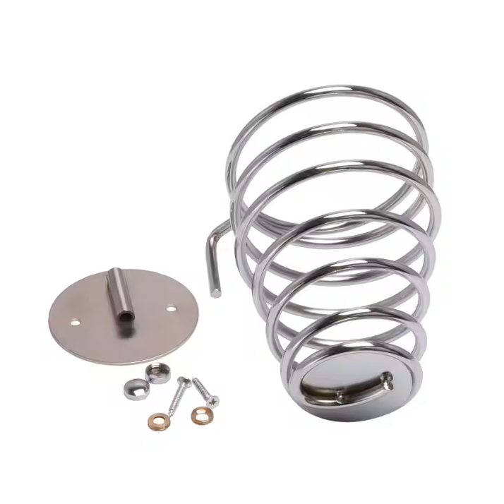 Wall Mount Chrome Stainless Steel Bathroom Hair Dryer Holder