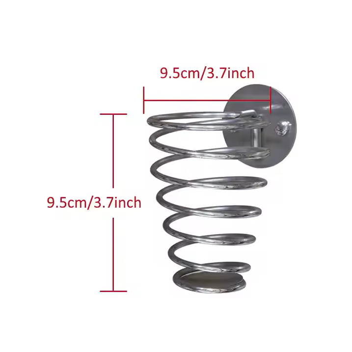 Wall Mount Chrome Stainless Steel Bathroom Hair Dryer Holder