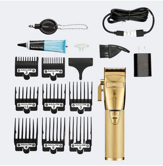 BaBylissPRO GoldFX+ Professional Combo Set – Clipper, Trimmer & Double Foil Shaver
