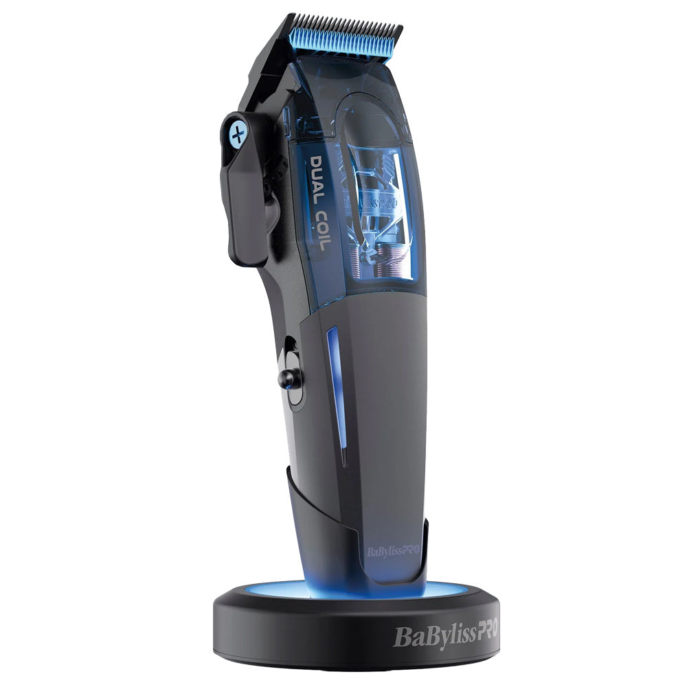 BaBylissPRO Combo Dual-Coil Motor Clipper & Trimmer with Charging Stands FX95C & FX95T - Super Power Motors