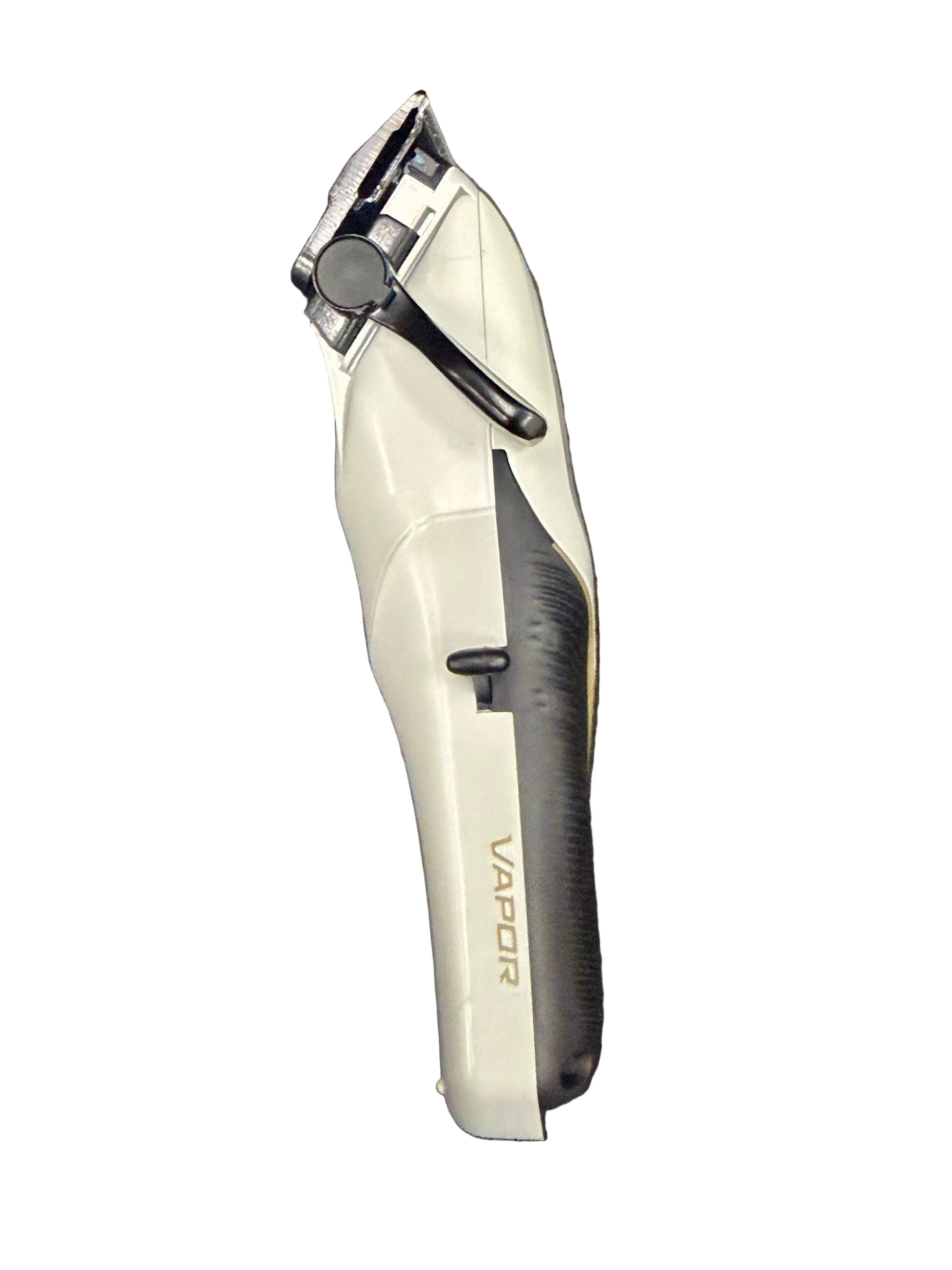 Hair trimmer with 'Vapor' branding on a dark background