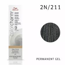 Wella Color Charm Permanent Gel 2N/211 Very Dark Brown – professional permanent hair color for rich, long-lasting dark brown shades and excellent gray coverage