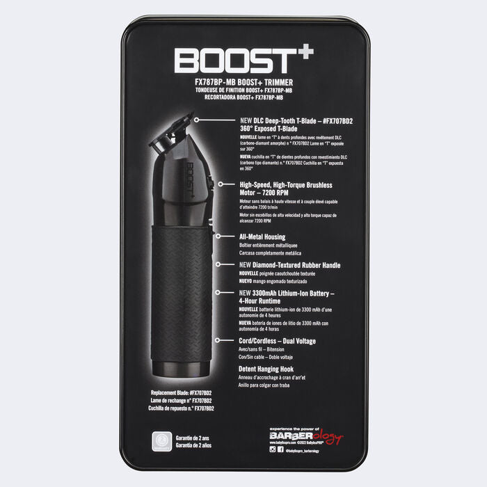 BaBylissPRO Boost+ SkeletonFX Trimmer – Matte Black