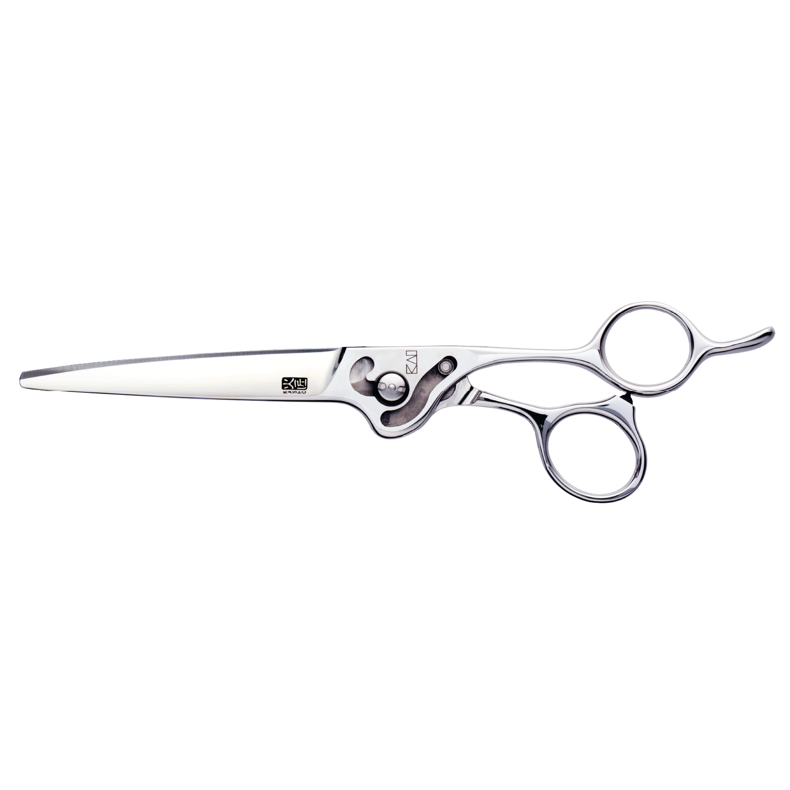 Kasho Offset Hair Shears – 6.5" Silver Series