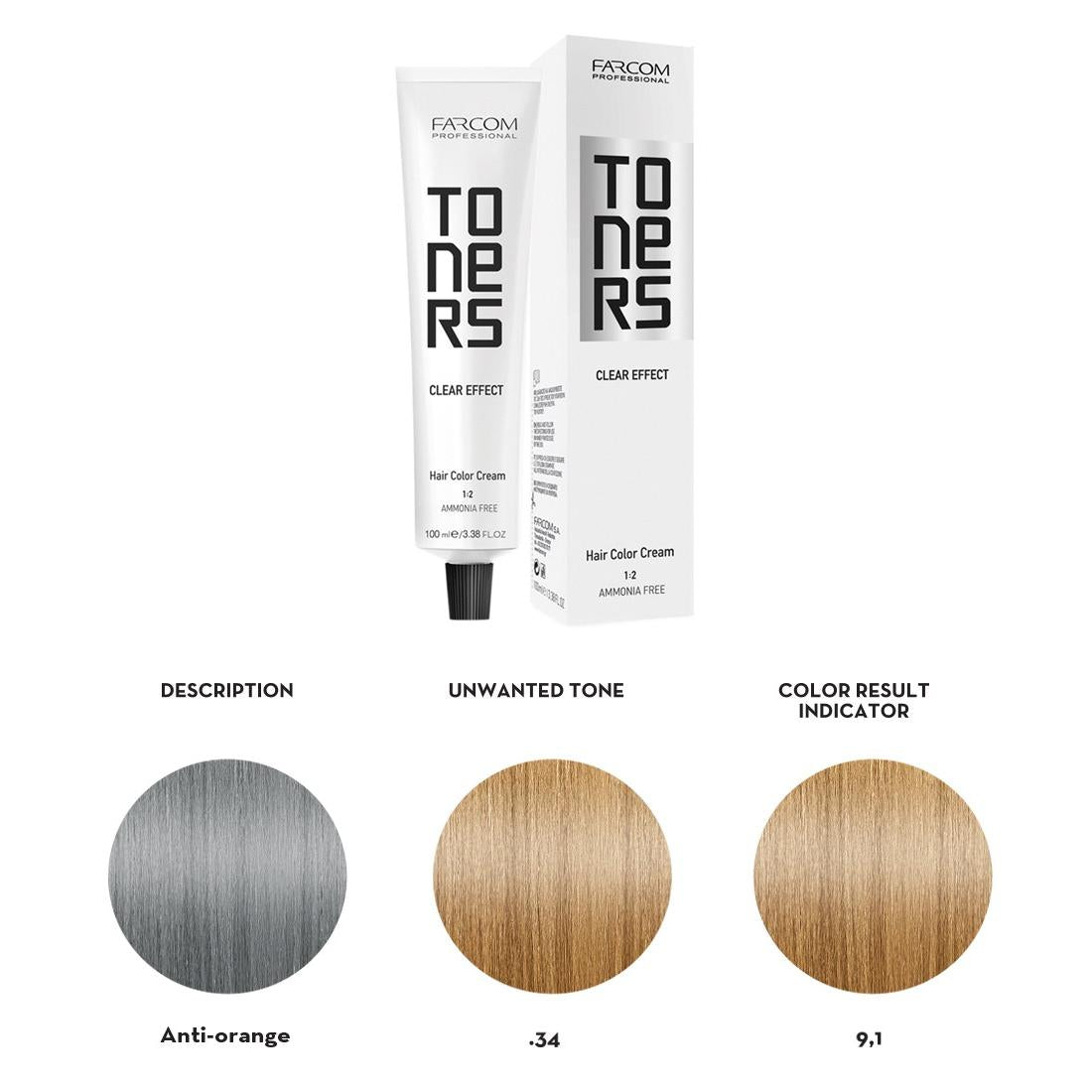 Farcom Professional Anti-Orange Toner (100ml) – Clear Effect