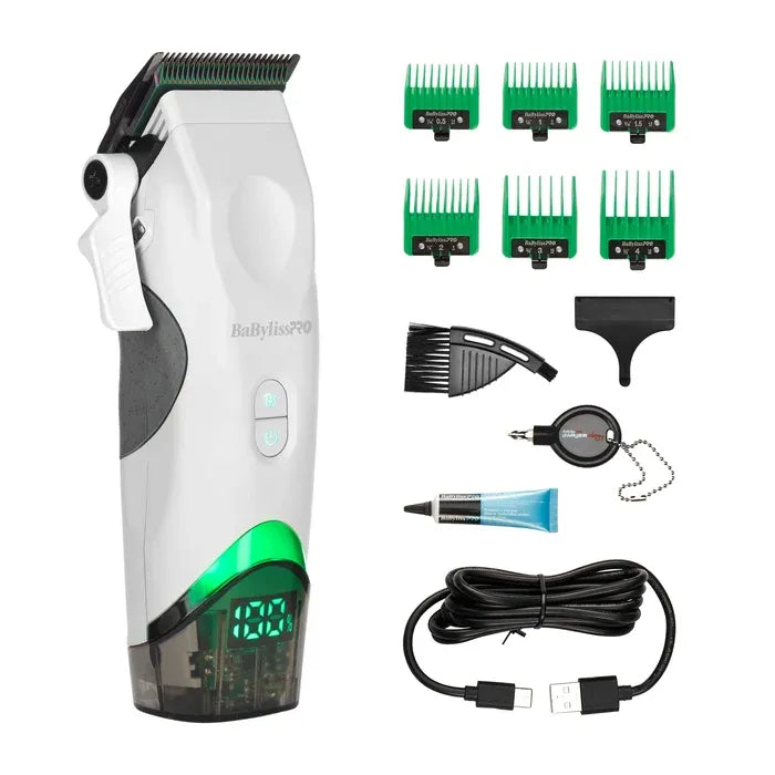 BaBylissPRO x Tomb45 Limited Edition Wireless Charging Clipper - White