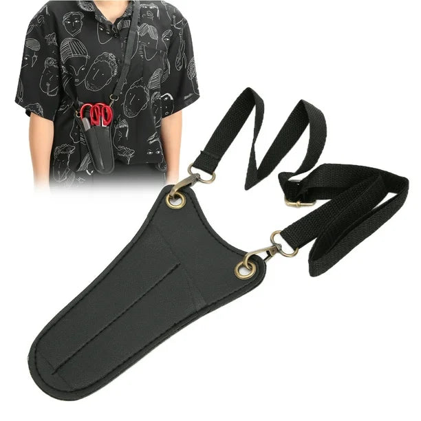 Leather Scissors Holster with Hanging Buckle – Adjustable