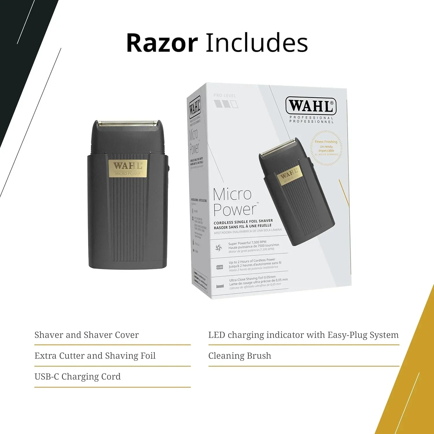 WAHL Micro Power Cordless Shaver