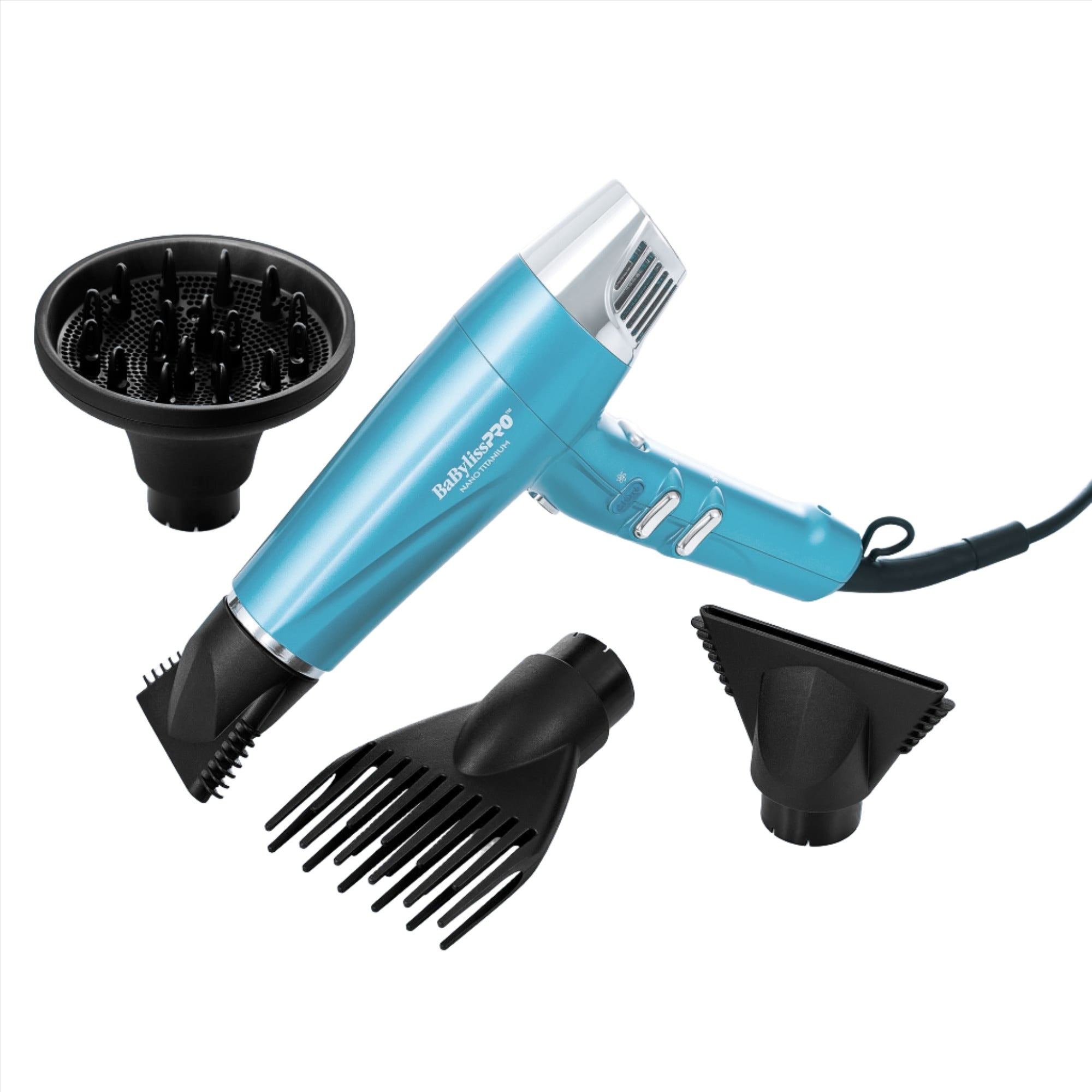 BABYLISSPRO NANO TITANIUM™ DUAL IONIC HIGH-SPEED HAIRDRYER (BLUE) BNT9100C