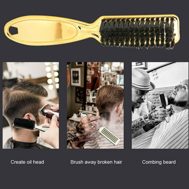 Professional Fade Brush – Gold Finish