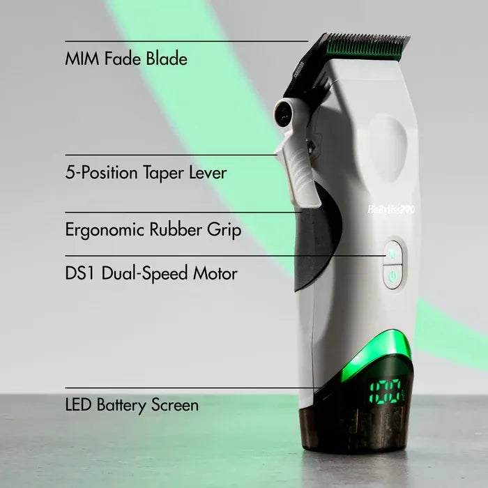 BaBylissPRO x Tomb45 Limited Edition Wireless Charging Clipper - White