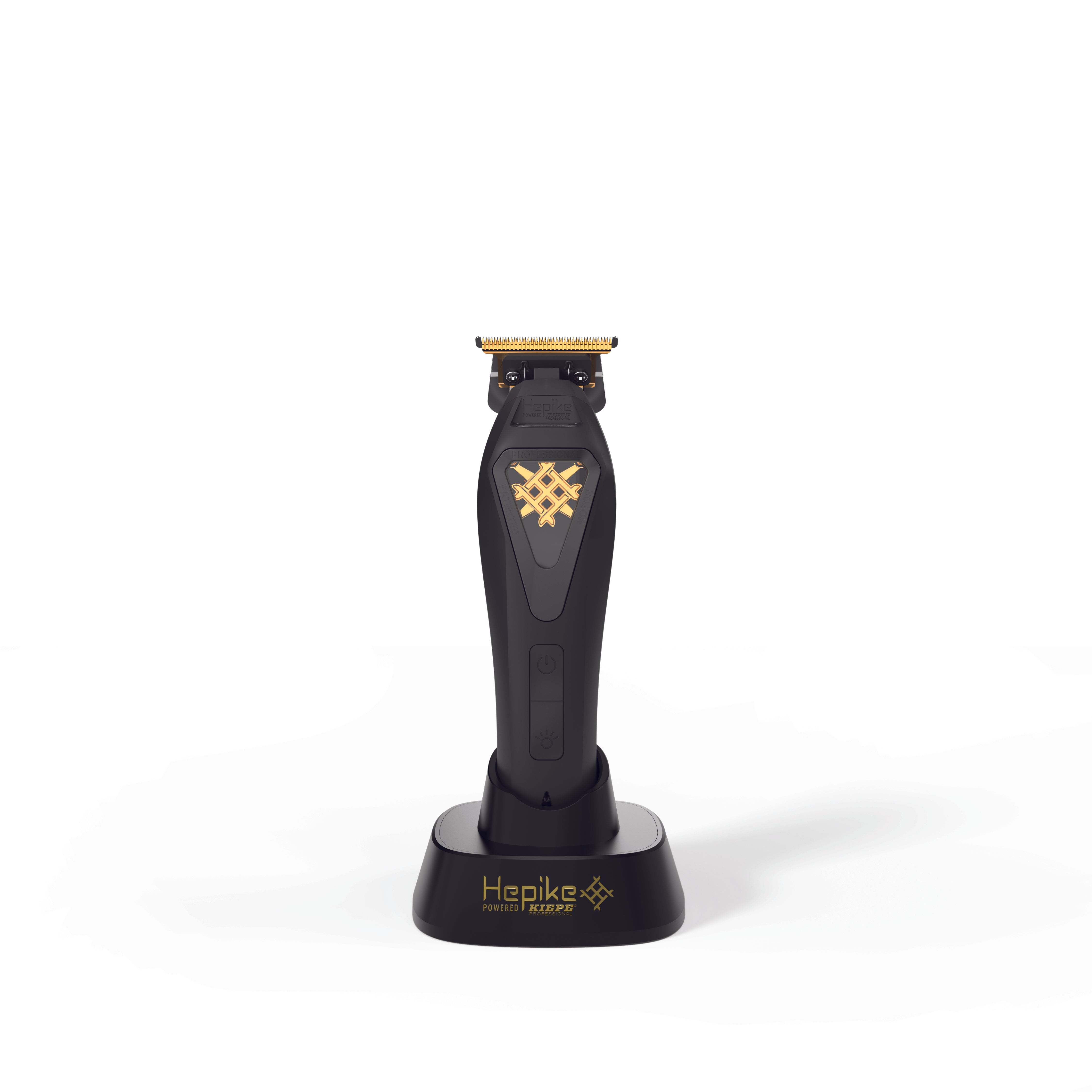 Kiepe HEPIKE Gold Cordless Hair Trimmer 6361 with professional steel blades and magnetic guide combs