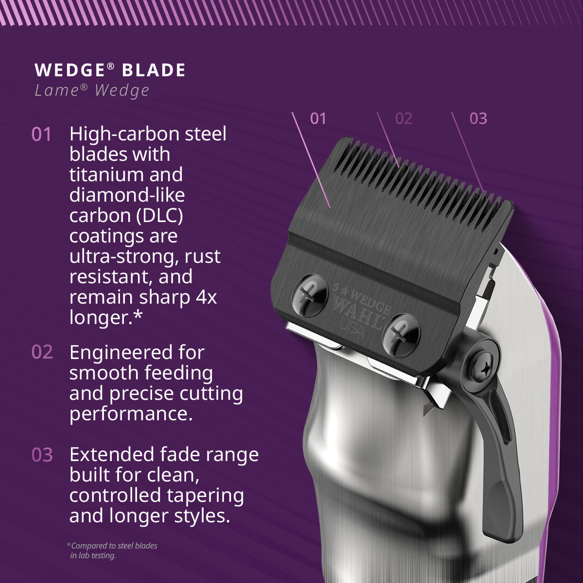 Wahl 5 Star Cordless Legend Li Clipper - Purple