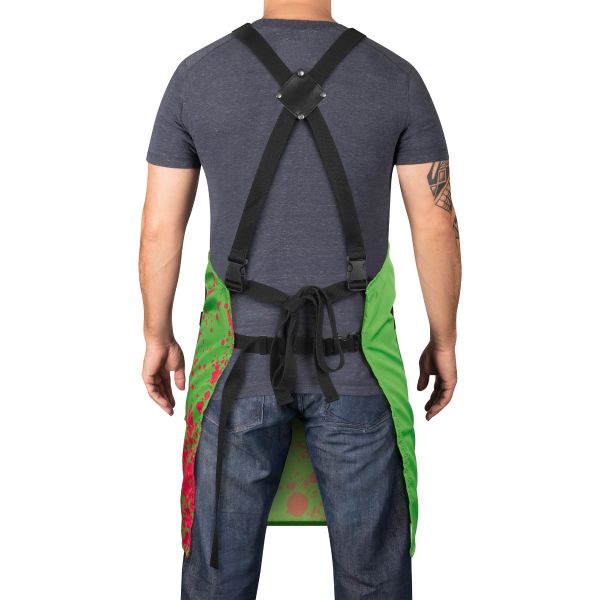 Style craft  Water-Repellent Barber/Salon Apron with Adjustable Straps in Radioactive Green