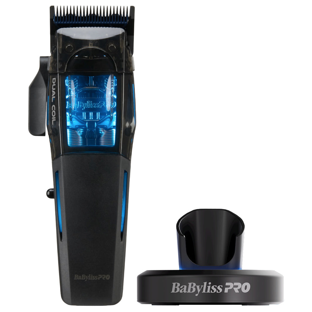 BaBylissPRO Combo Dual-Coil Motor Clipper & Trimmer with Charging Stands FX95C & FX95T - Super Power Motors