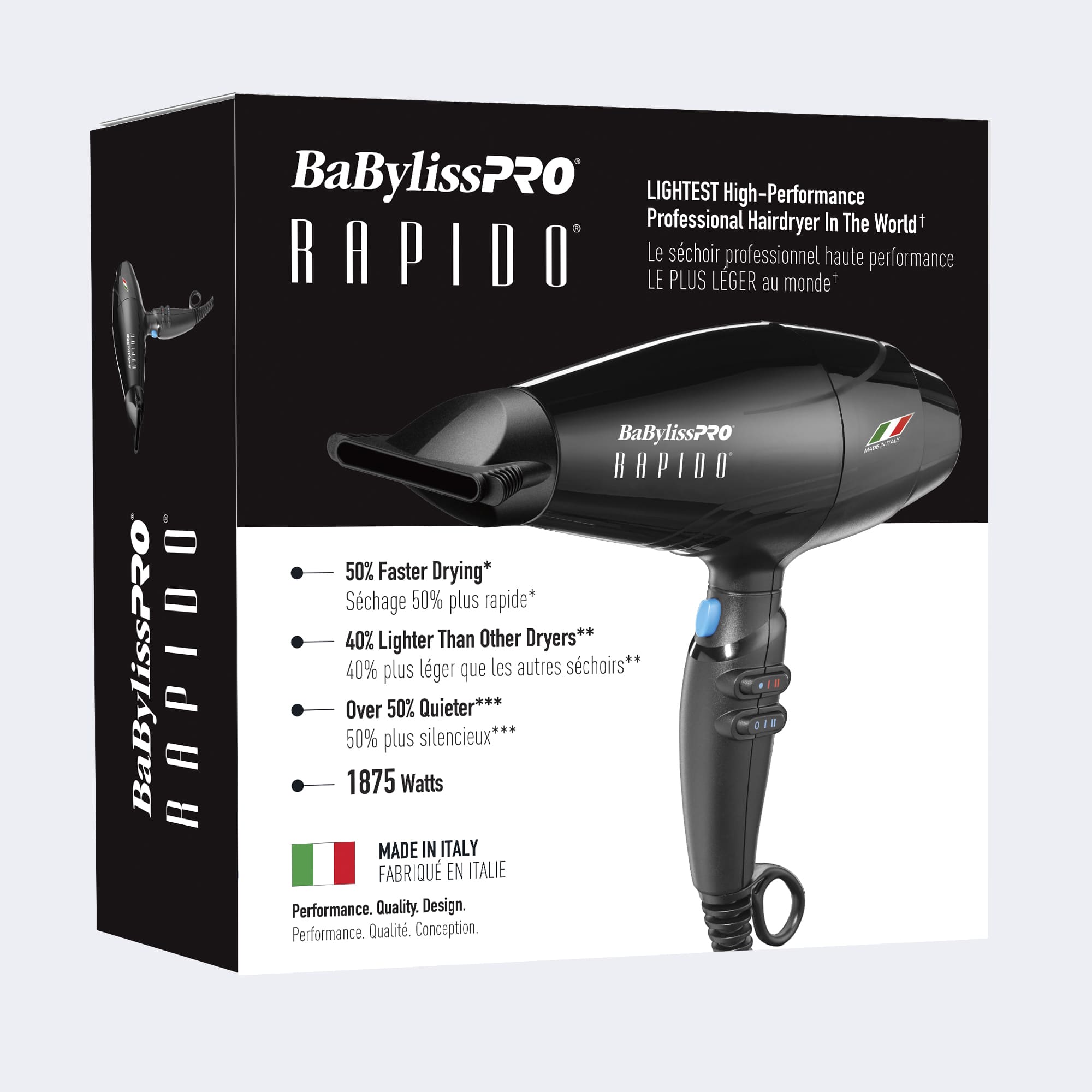 BaBylissPRO RAPIDO HIGH PERFORMANCE HAIRDRYER