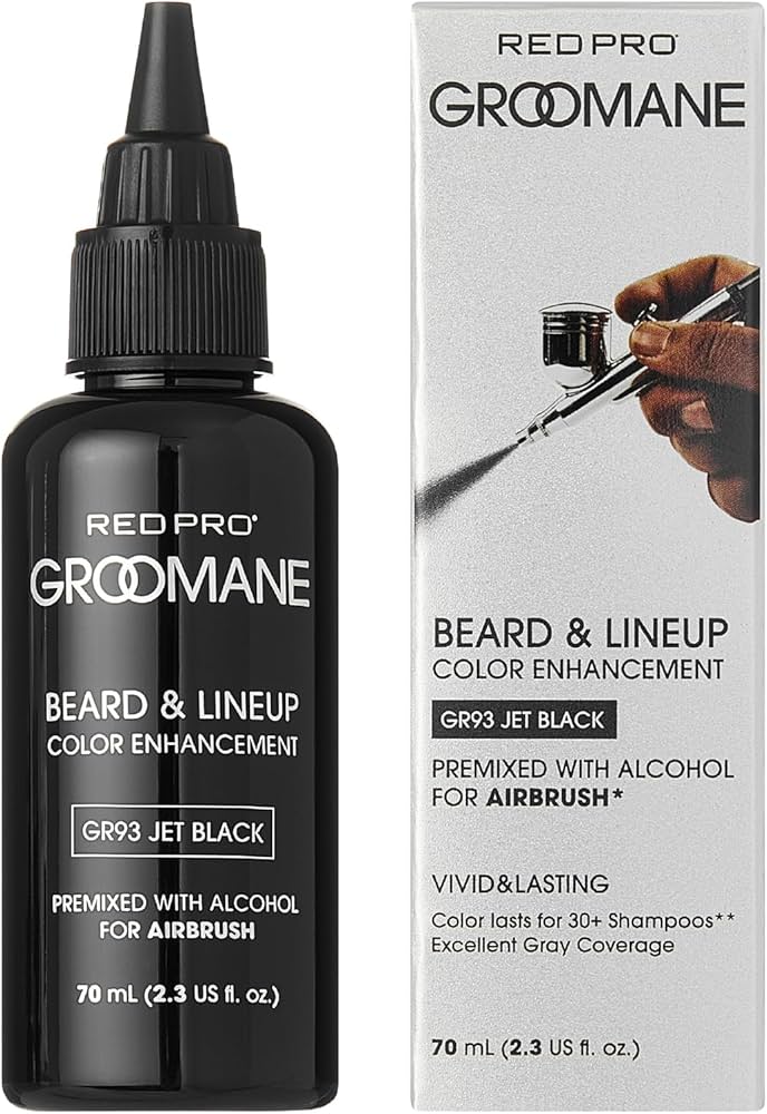 Red PRO Groomane Beard & Lineup Color Enhancement GR95 Darkest Brown