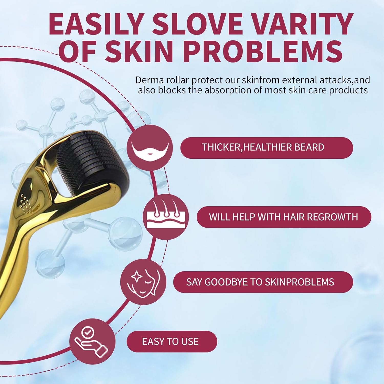 Derma Roller 0.5mm – Microneedling Roller