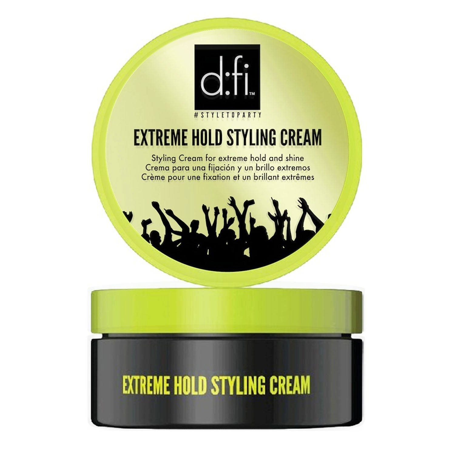 D:fi Extreme Hold Styling Cream 2.6 oz high hold hair styling cream with high shine