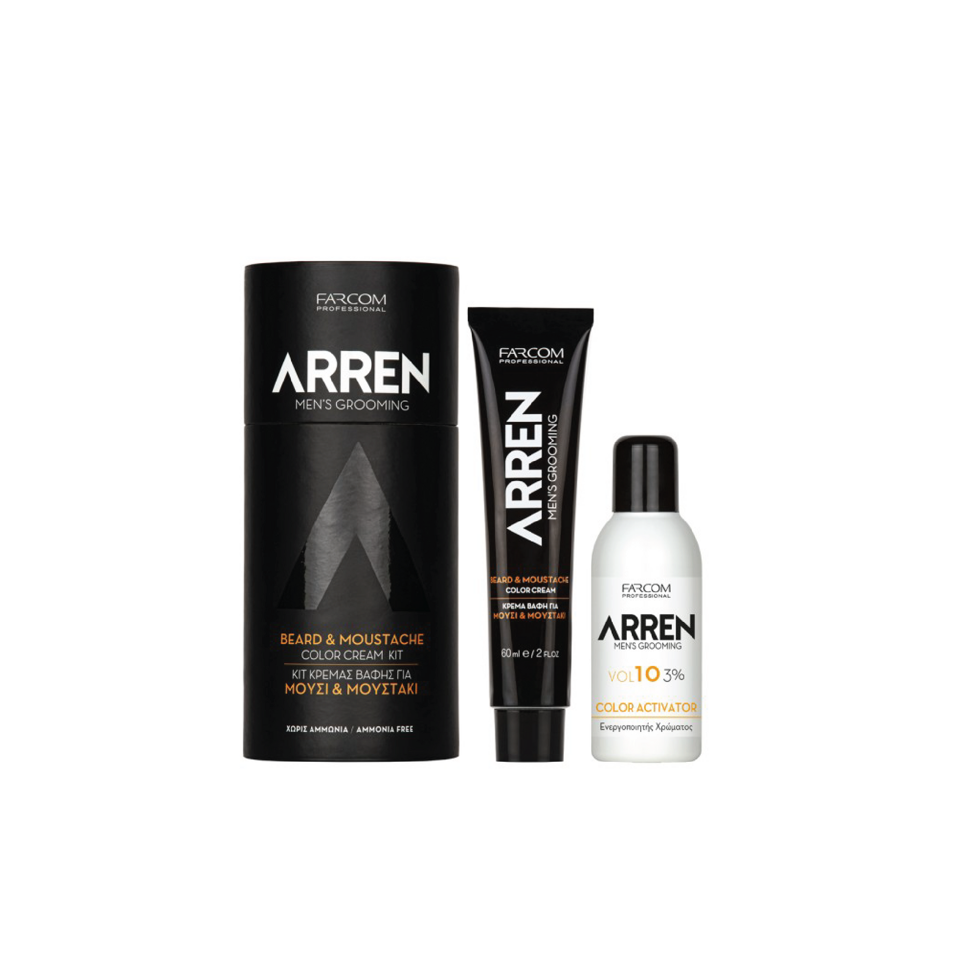 ARREN Beard Color Kit – specially designed dye kit for beards, providing natural-looking coverage for grey hair with long-lasting results