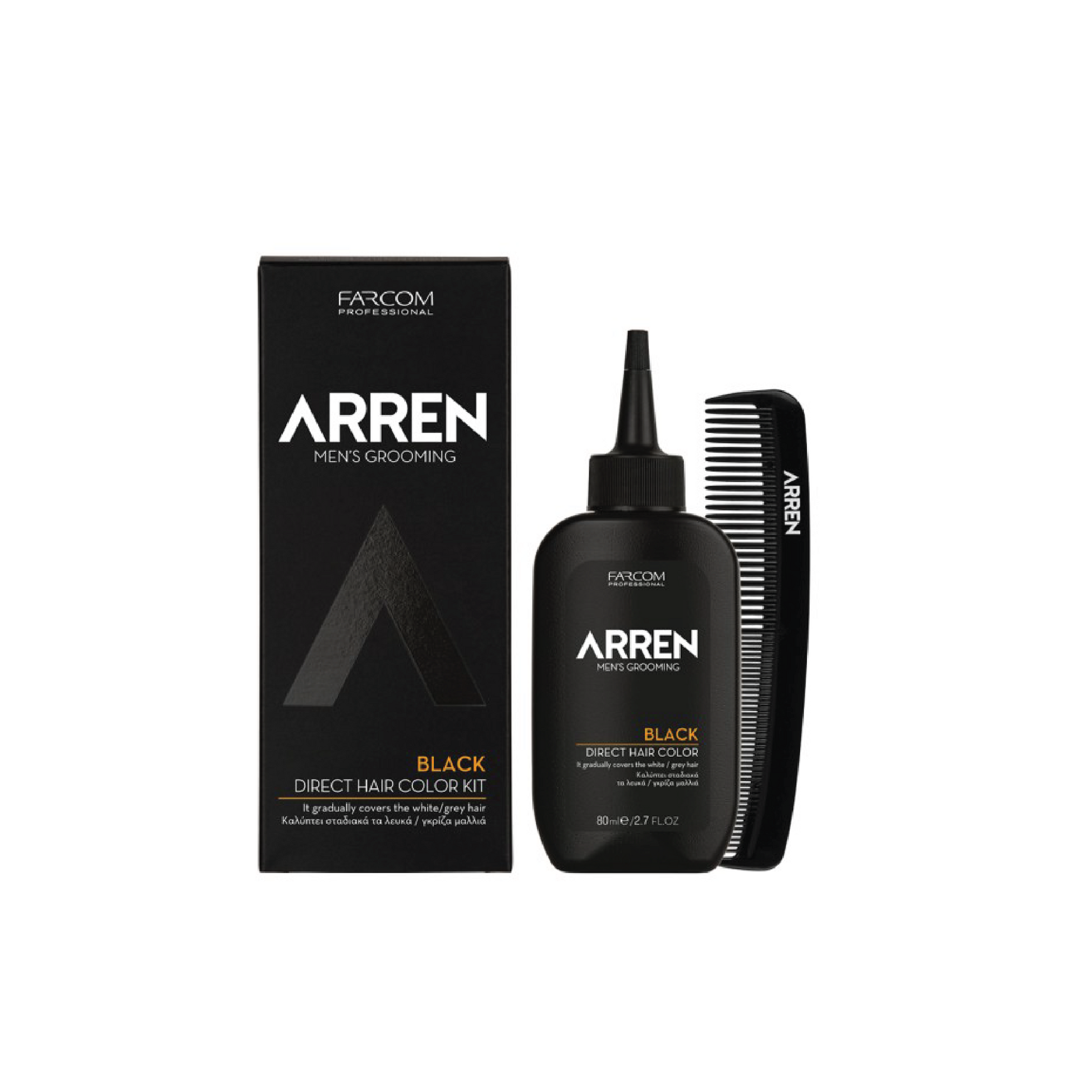 ARREN Hair Direct Color Kit – easy-to-use coloring system that gradually covers white and grey hair, delivering natural-looking, even results
