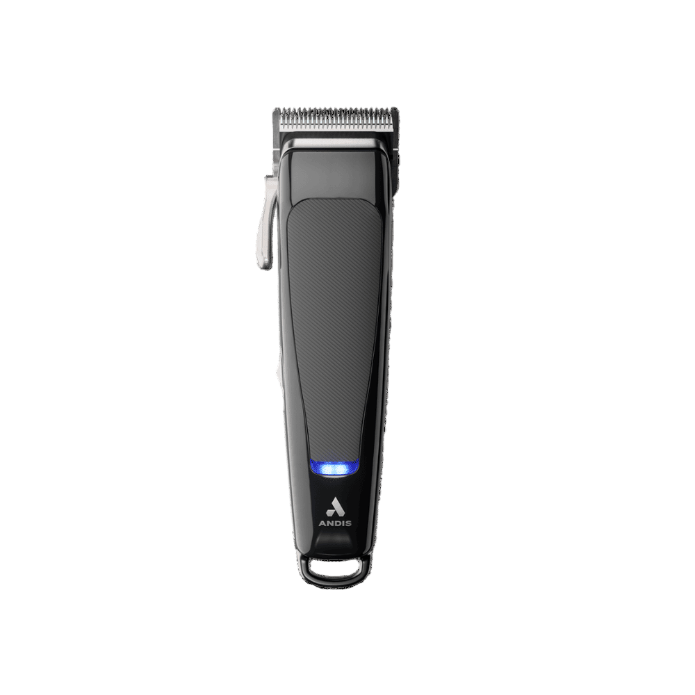  Andis Professional reVITE Cord/Cordless Clipper 86000 in sleek black finish with fade blade – ideal for barbers and stylists