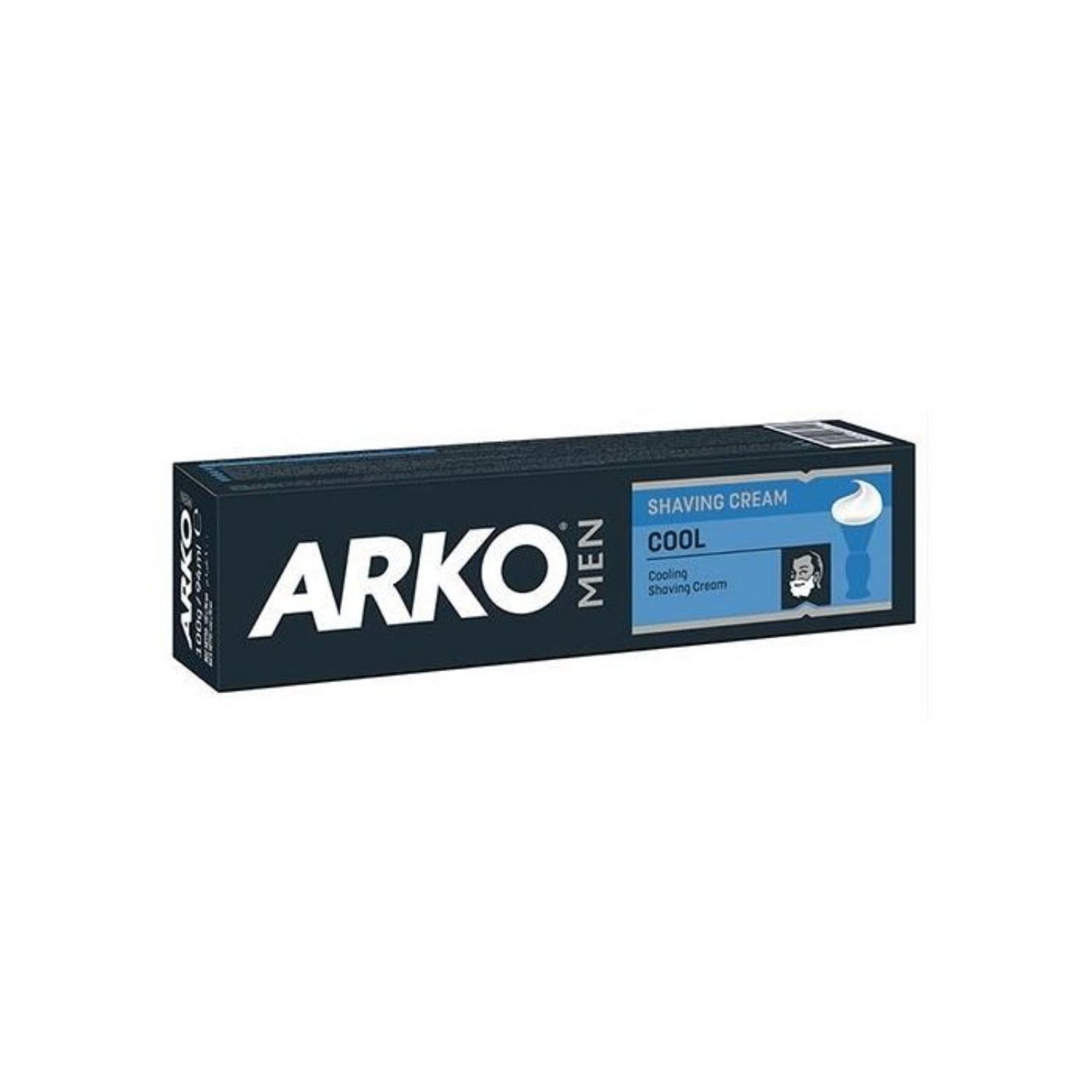  Tube of Arko Shaving Cream Cool 100g with refreshing blue and white packaging