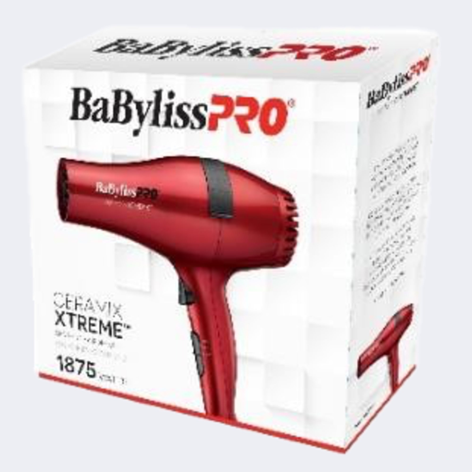 BaBylissPRO Ceramix Xtreme Hairdryer (RED)