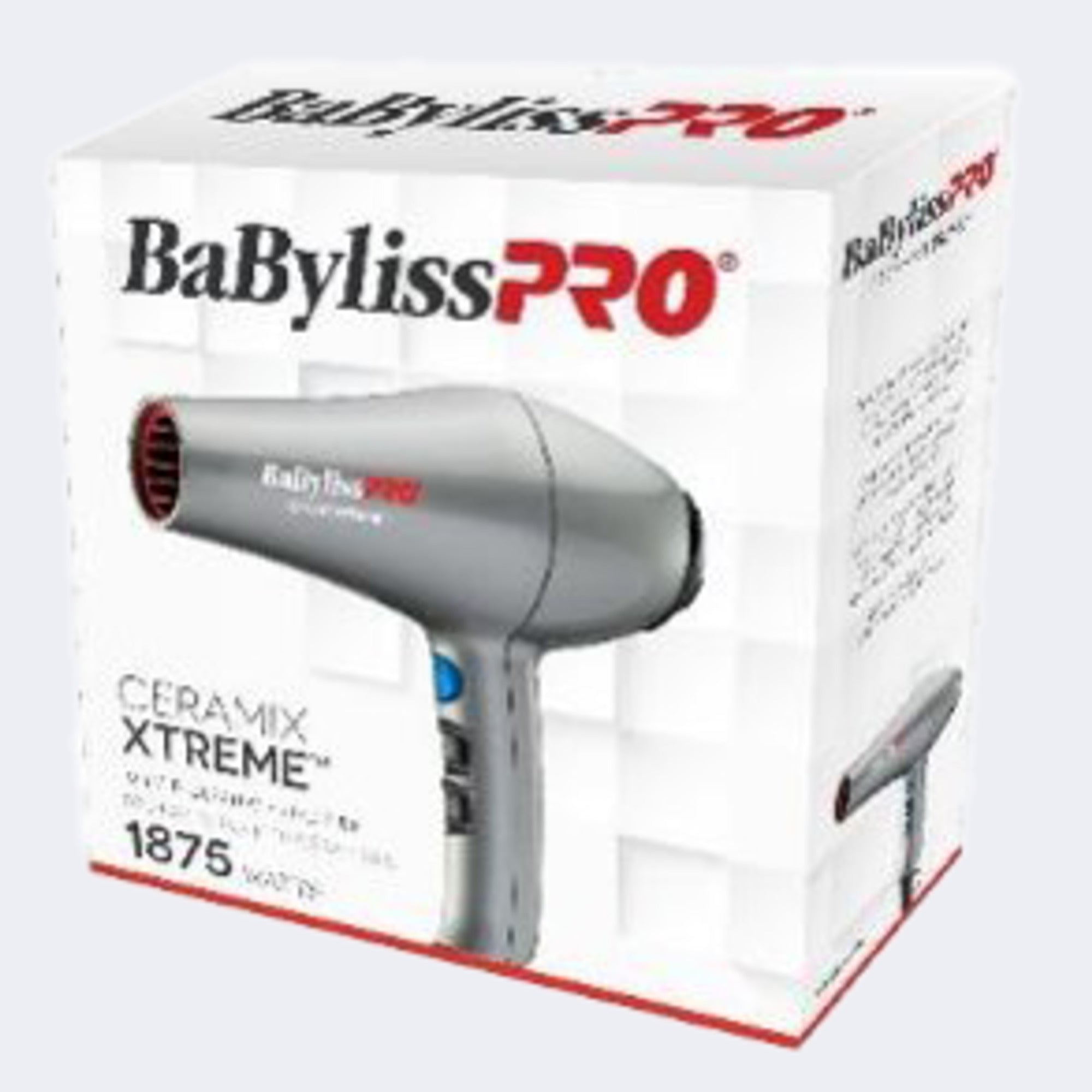 BaBylissPRO Ceramix Xtreme Ionic Hairdryer - High-Powered Salon Blow Drying Tool