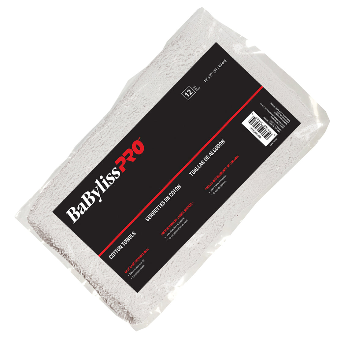 BabylissPro White Towels (12 Pack)