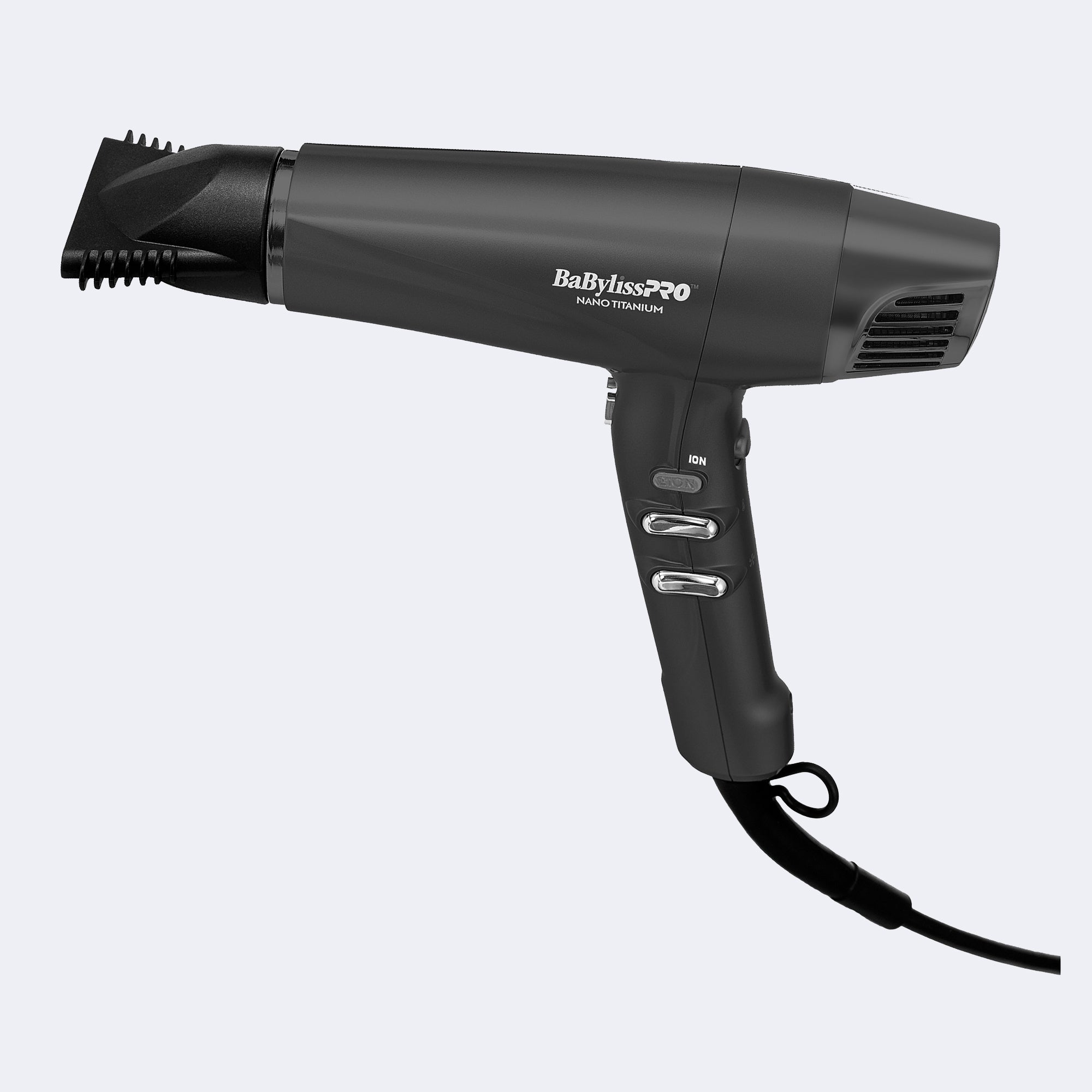 BaBylissPRO Nano Titanium High-Speed Dual Ionic Hairdryer (Black)