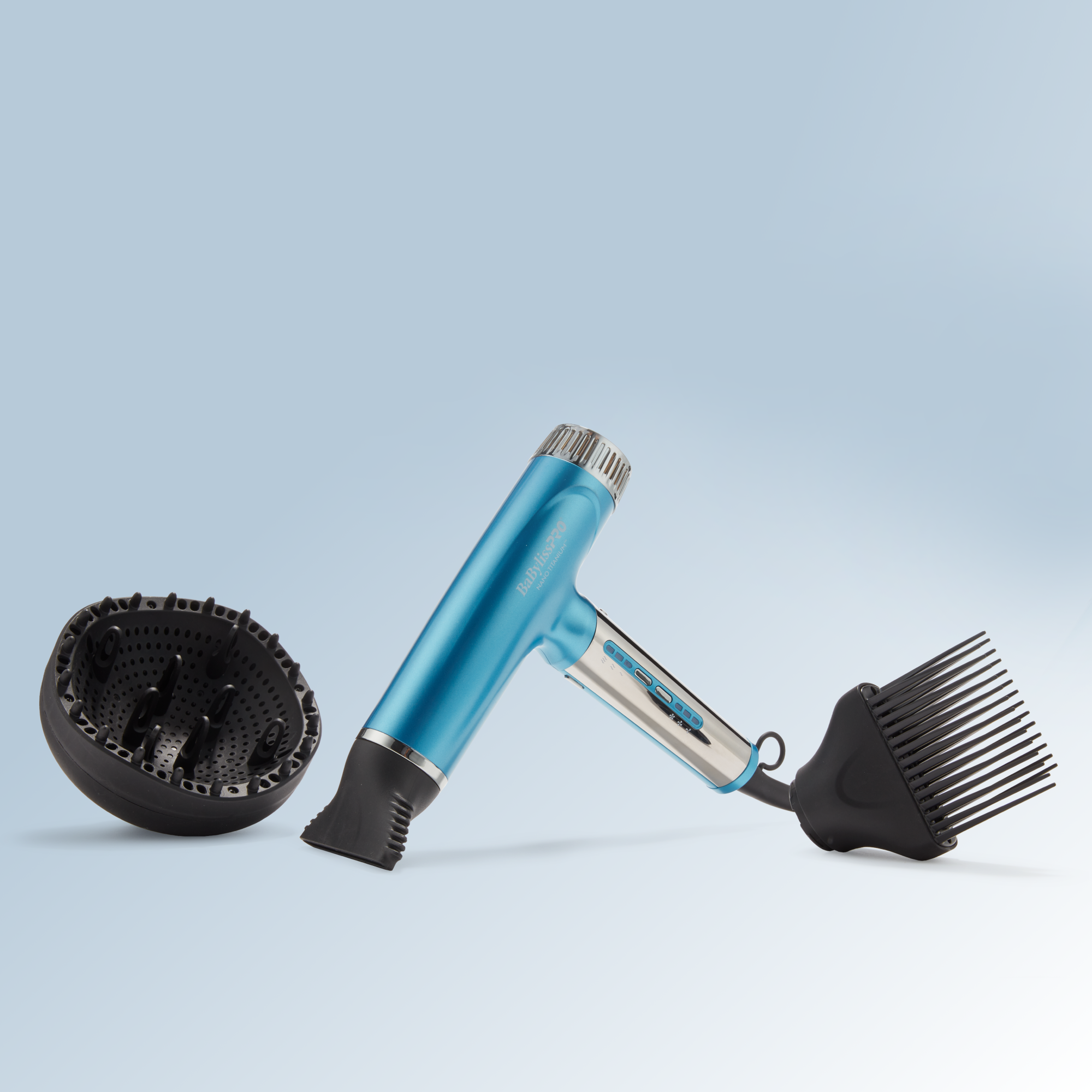 BaBylissPRO Nano Titanium High-Speed Nano Light Hairdryer (Blue)