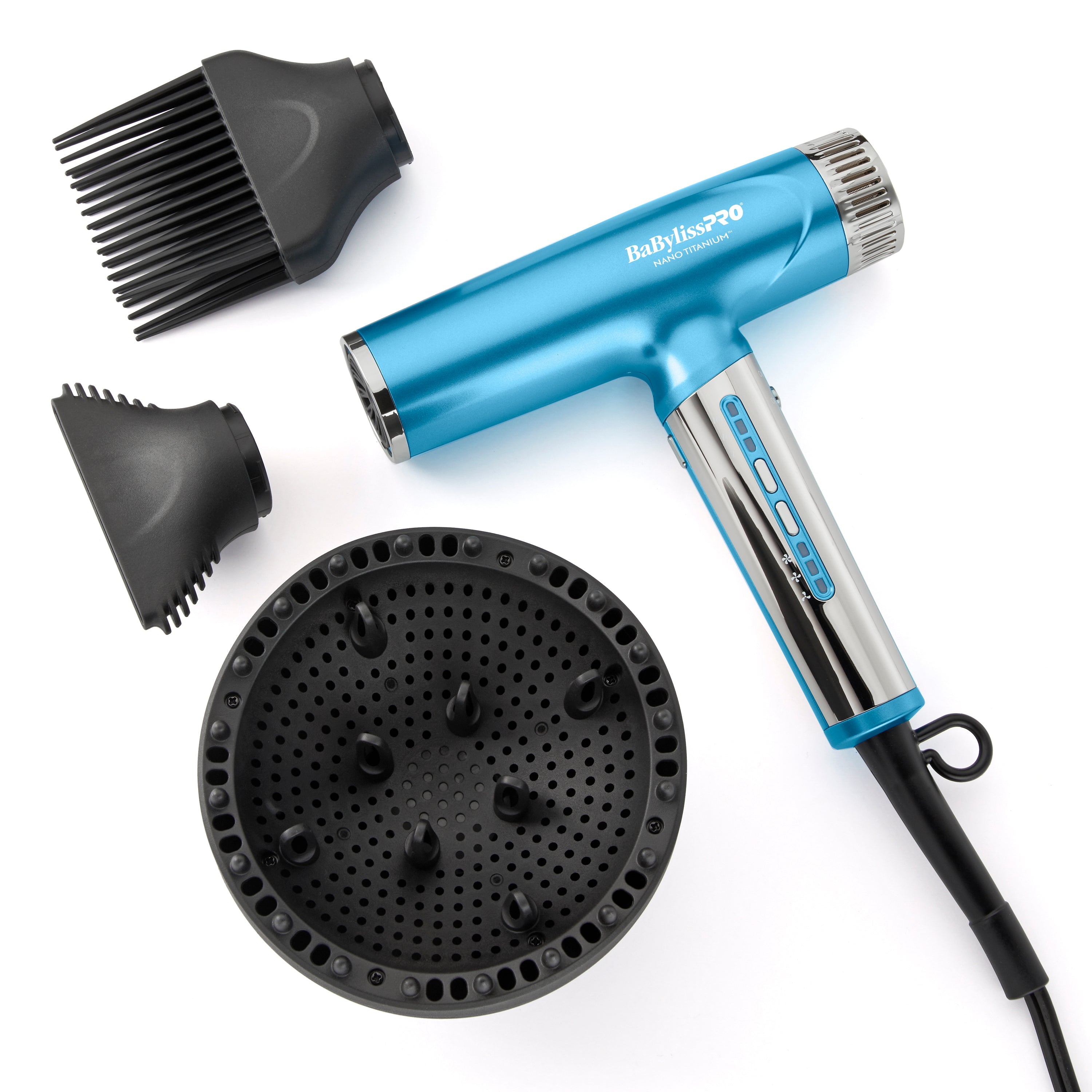 BaBylissPRO Nano Titanium High-Speed Nano Light Hairdryer (Blue)