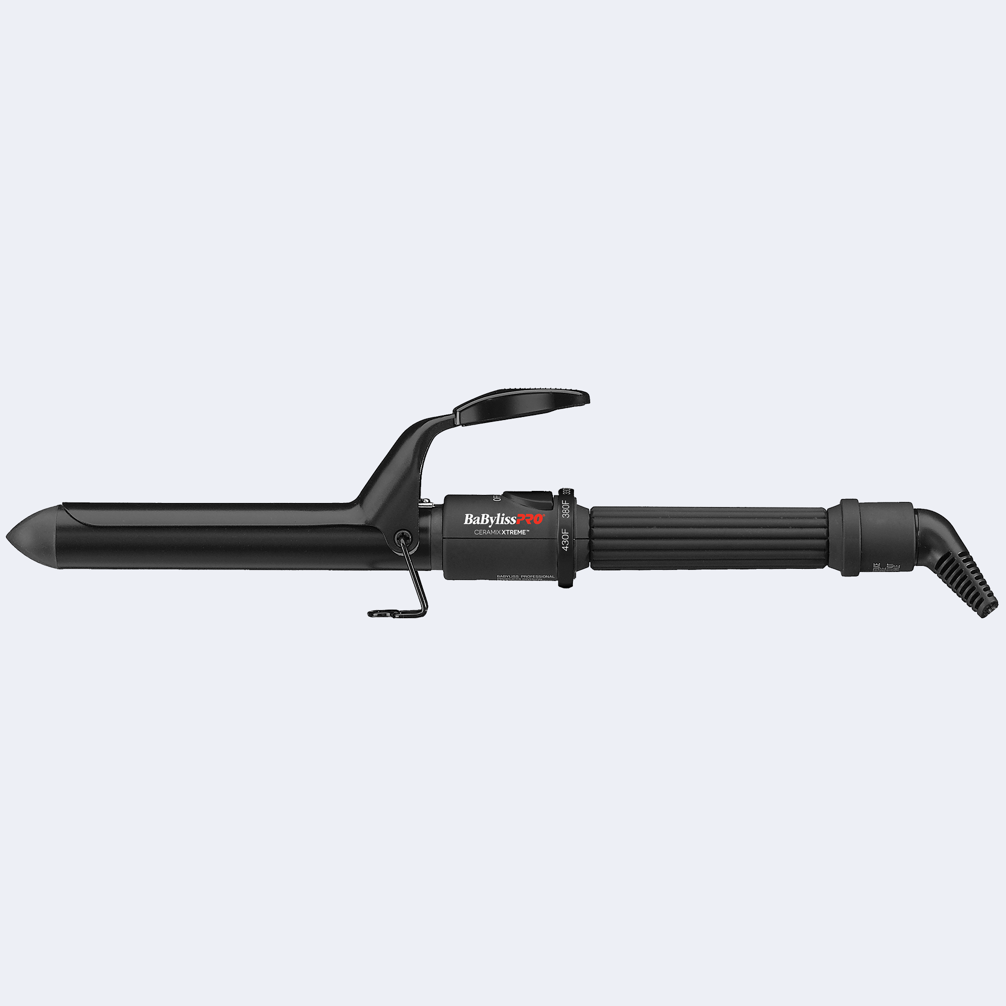  “BaBylissPRO Ceramix Xtreme 1-inch ceramic curling iron with spring handle, cool tip, and black ceramic barrel”