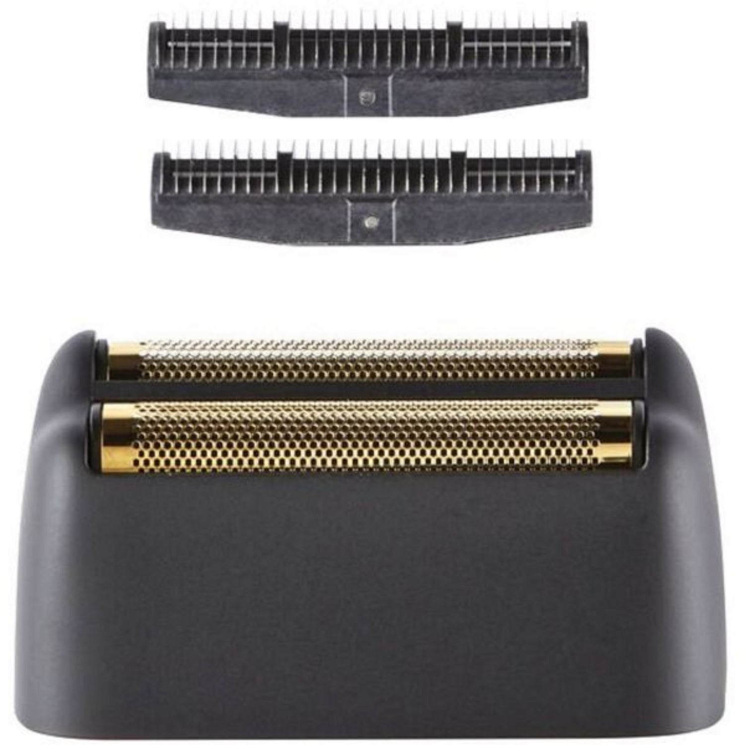 BaBylissPRO FX3 Replacement Foils and Cutters in sleek black color – compatible with FX3 double foil shaver, shown in retail packaging.