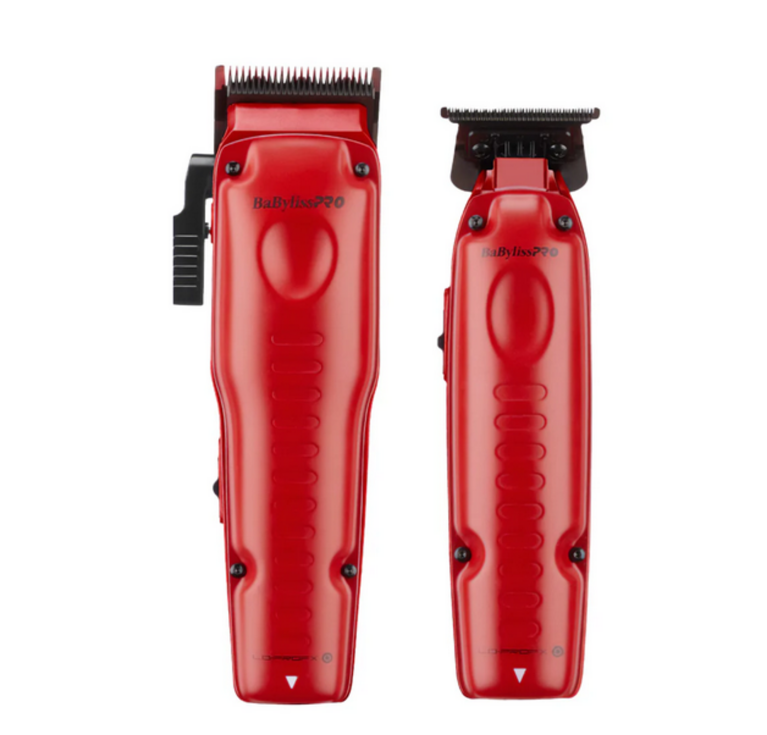 BaBylissPRO FXONE Lo-ProFX Limited Edition Matte Red Clipper and Trimmer Set with graphite blades and sleek red finish – FX829MR and FX729MR