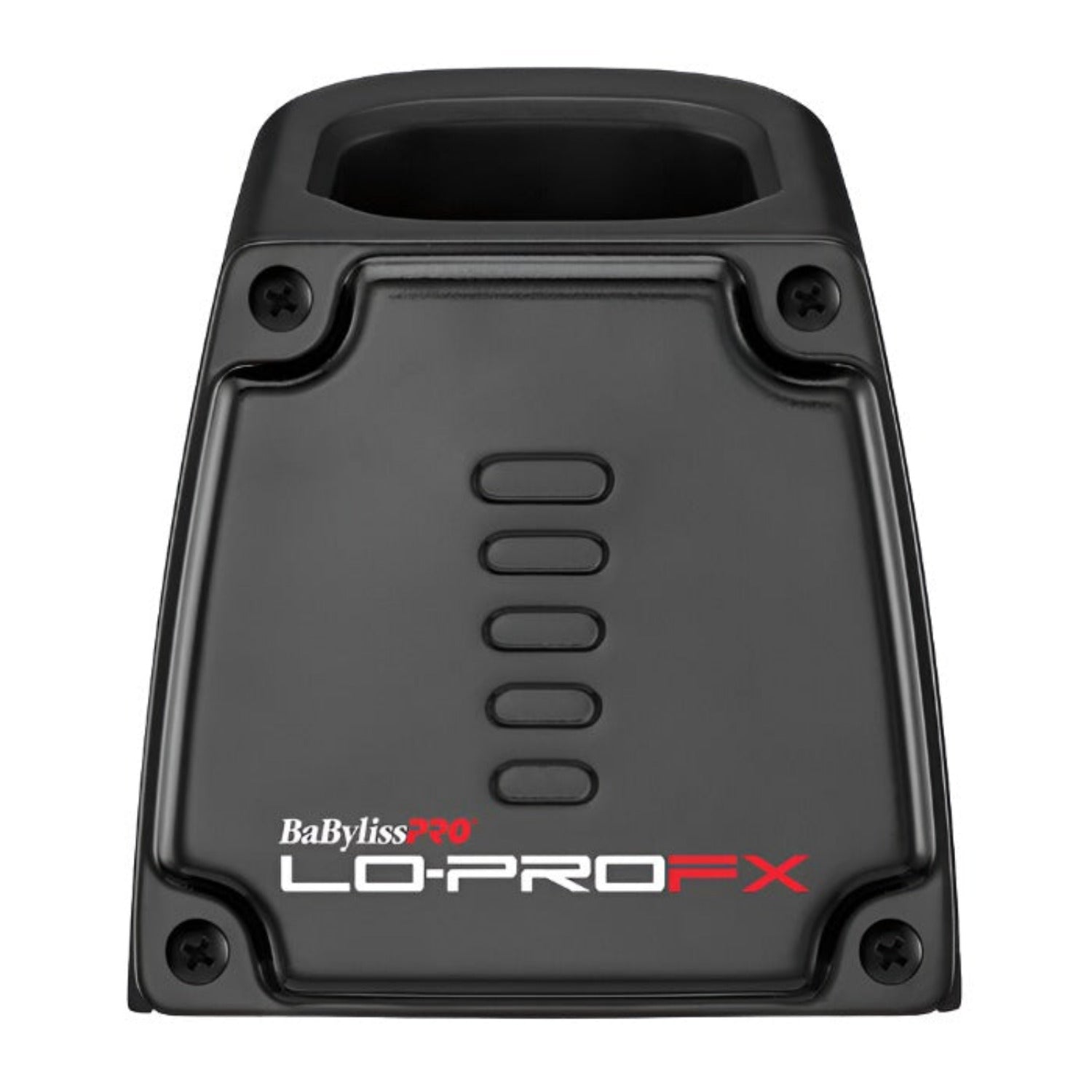  "BaBylissPRO LO-PROFX Clipper Charging Base FX825BASE – Sleek metal stand for professional grooming"