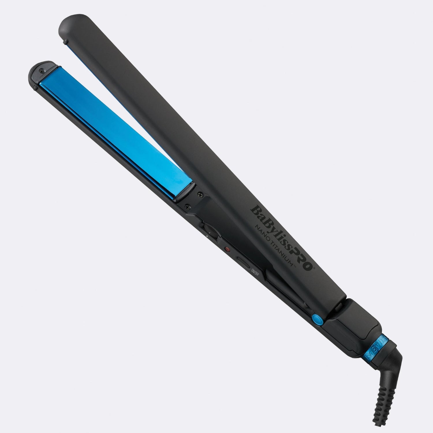  BaBylissPRO® Nano Titanium™ 1" Ultra Slim Flat Iron in Midnight Blue, showcasing sleek design and professional-grade performance.