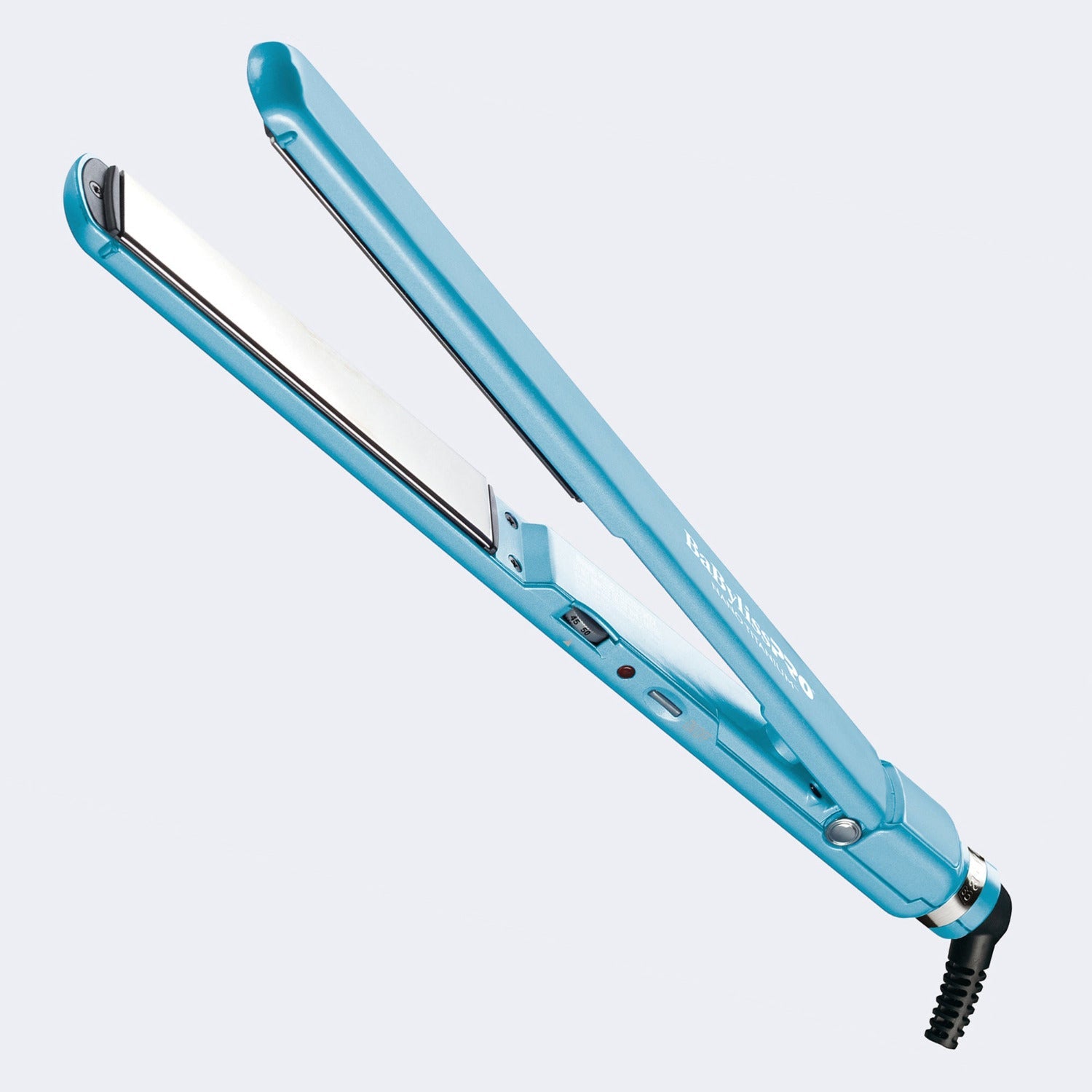  BaBylissPRO® Nano Titanium™ 1" Ultra Slim Flat Iron in a sleek, modern design, featuring titanium plates and adjustable heat settings for flawless hair styling.